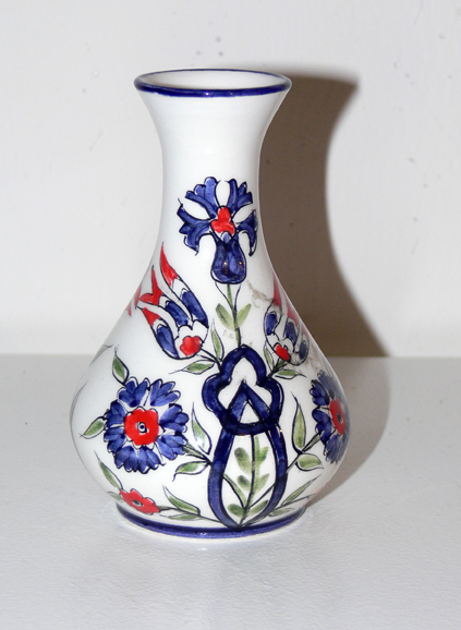 Thin Necked Floral Pot
